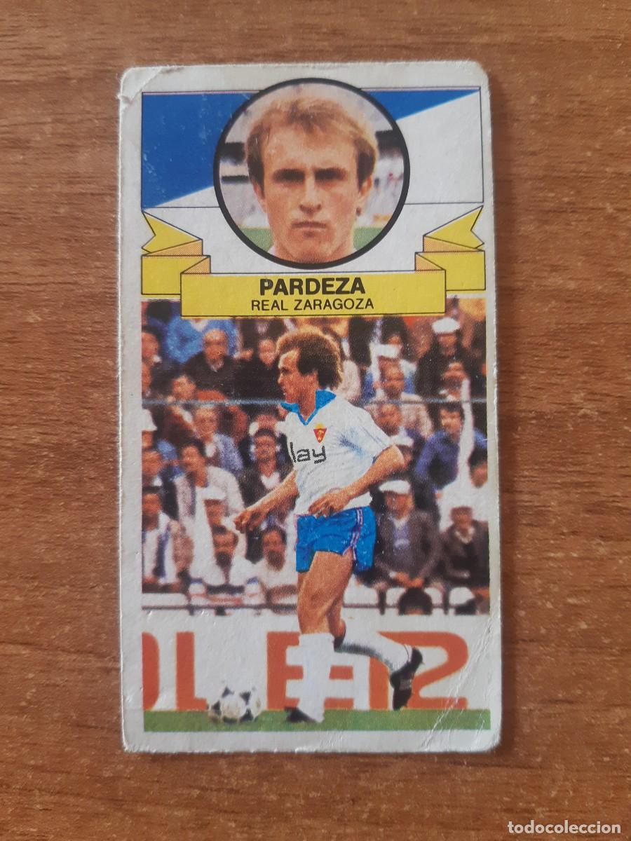 Cromos de f&uacute;tbol: Fichaje 17 Pardeza (Zaragoza) Liga 85-86 ESTE. Nunca pegado, sin pegar