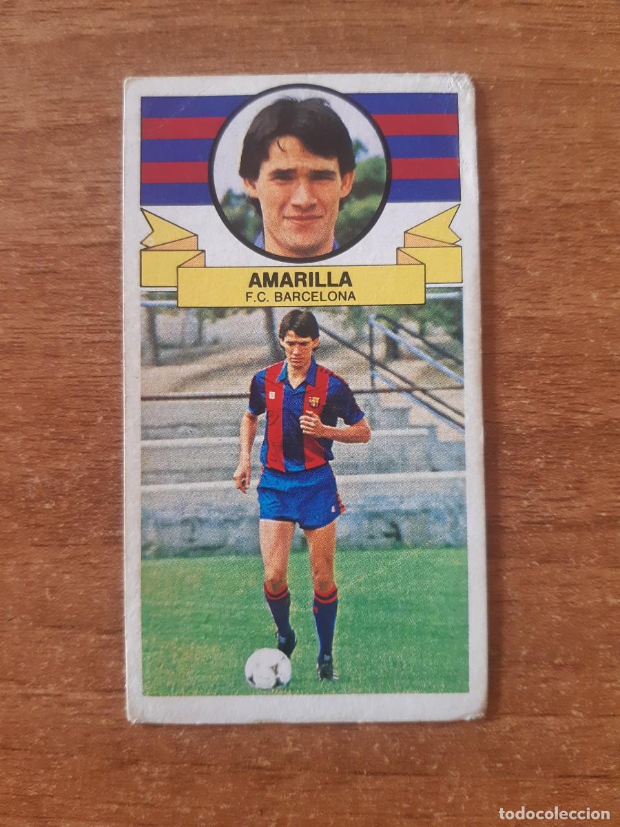 Cromos de f&uacute;tbol: Fichaje 1 Amarilla (Barcelona) Liga 85-86 ESTE. Nunca pegado, sin pegar