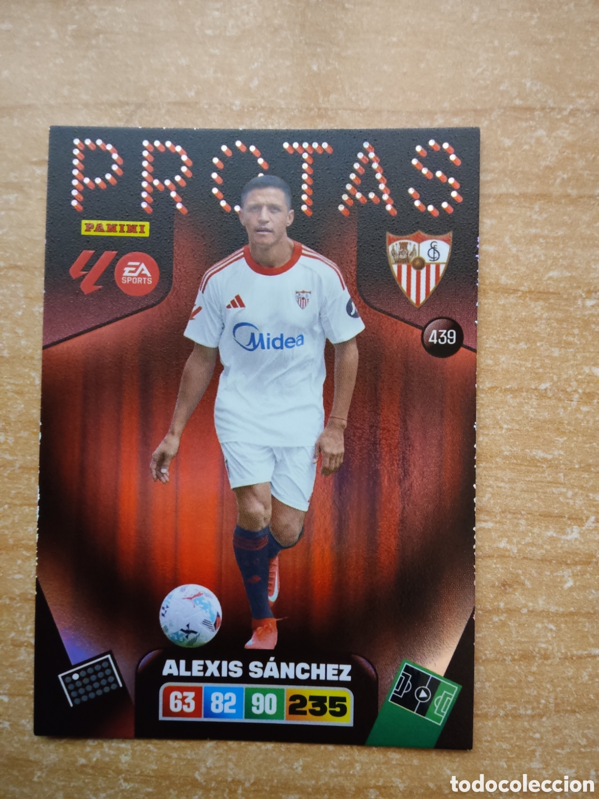 Cromos de f&uacute;tbol: 439 ALEXIS SANCHEZ PROTAS SEVILLA ADRENALYN XL LIGA 2025 2026