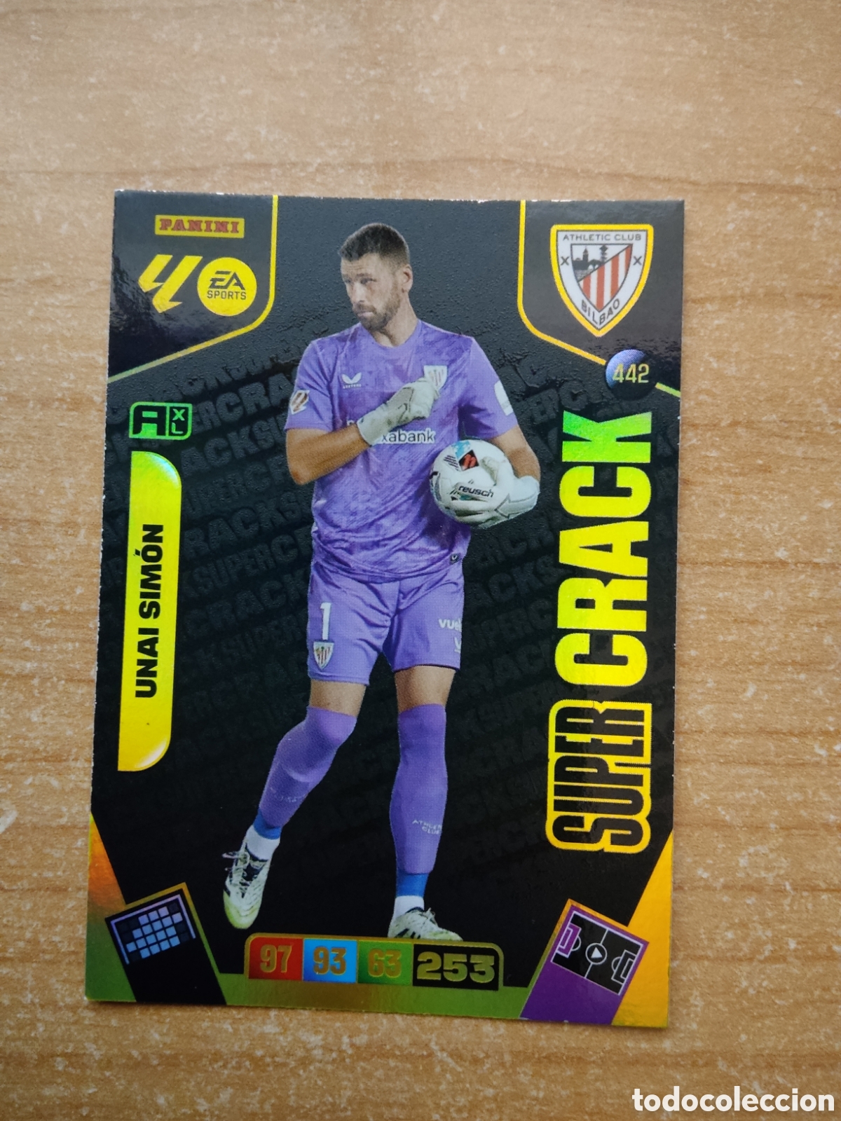 Cromos de f&uacute;tbol: 442 UNAI SIMON ATHLETIC CLUB SUPER CRACK ADRENALYN XL LIGA 2025 2026