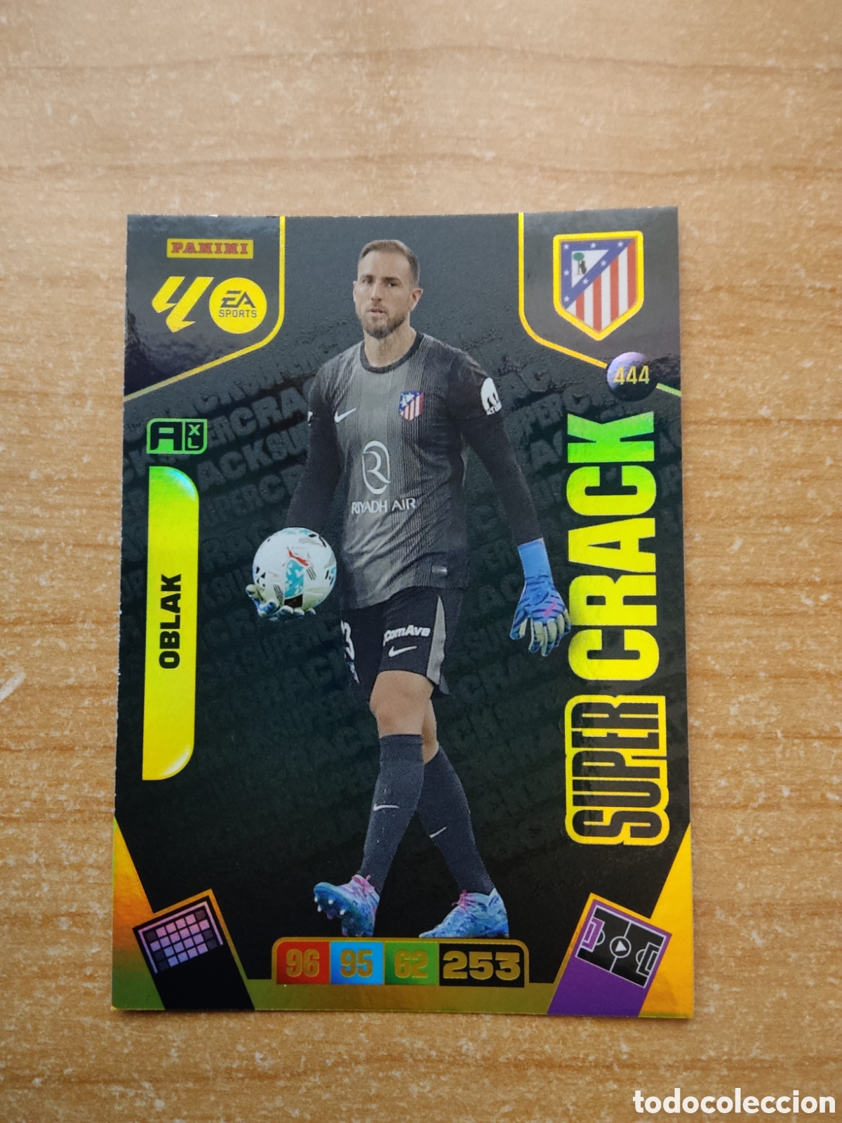 Cromos de f&uacute;tbol: 444 OBLAK SUPER CRACK ATLETICO MADRID ADRENALYN XL LIGA 2025 2026