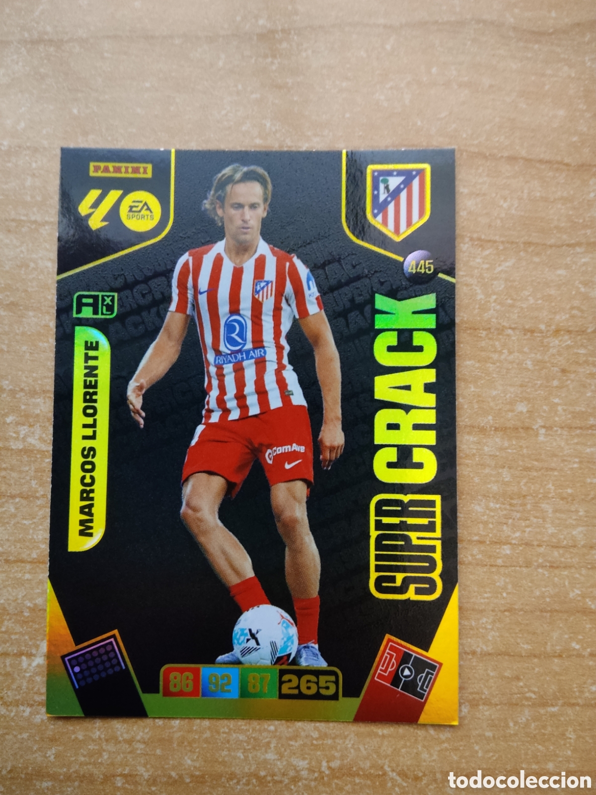 Cromos de f&uacute;tbol: 445 MARCOS LLORENTE SUPER CRACK ATLETICO MADRID ADRENALYN XL LIGA 2025 2026