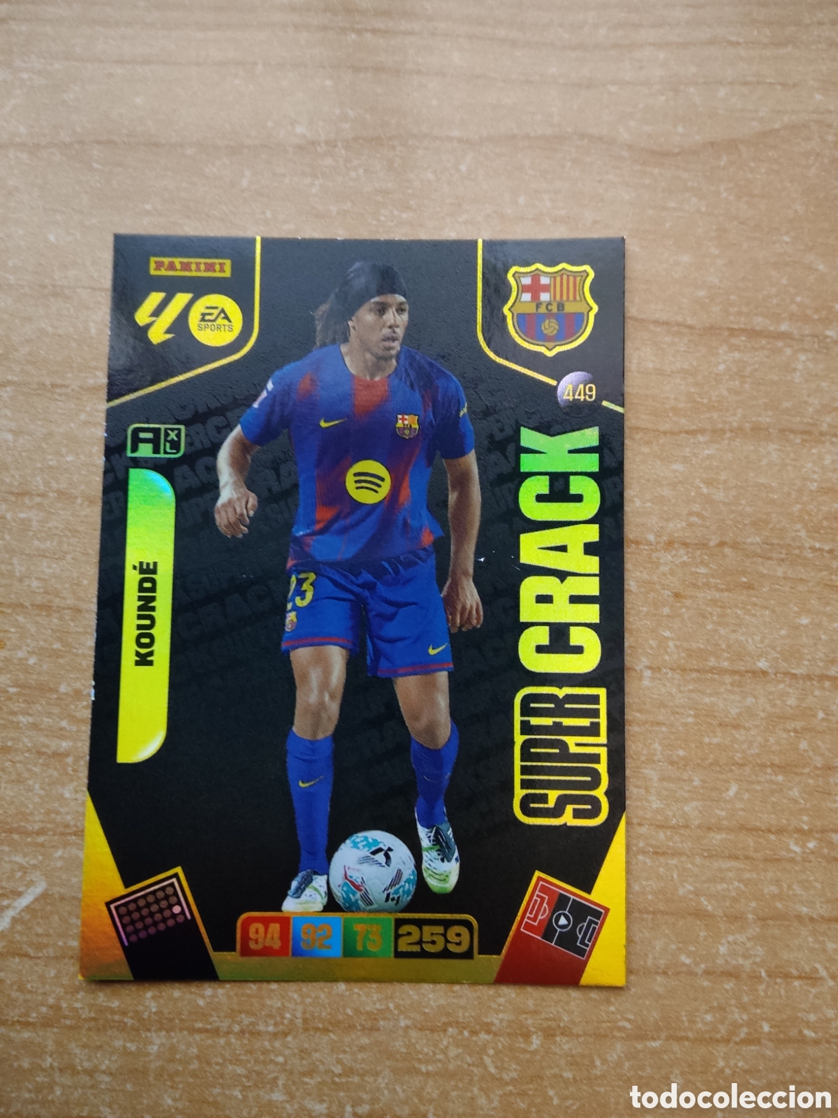 Cromos de f&uacute;tbol: 449 KOUNDE SUPER CRACK BARCELONA ADRENALYN XL LIGA 2025 2026