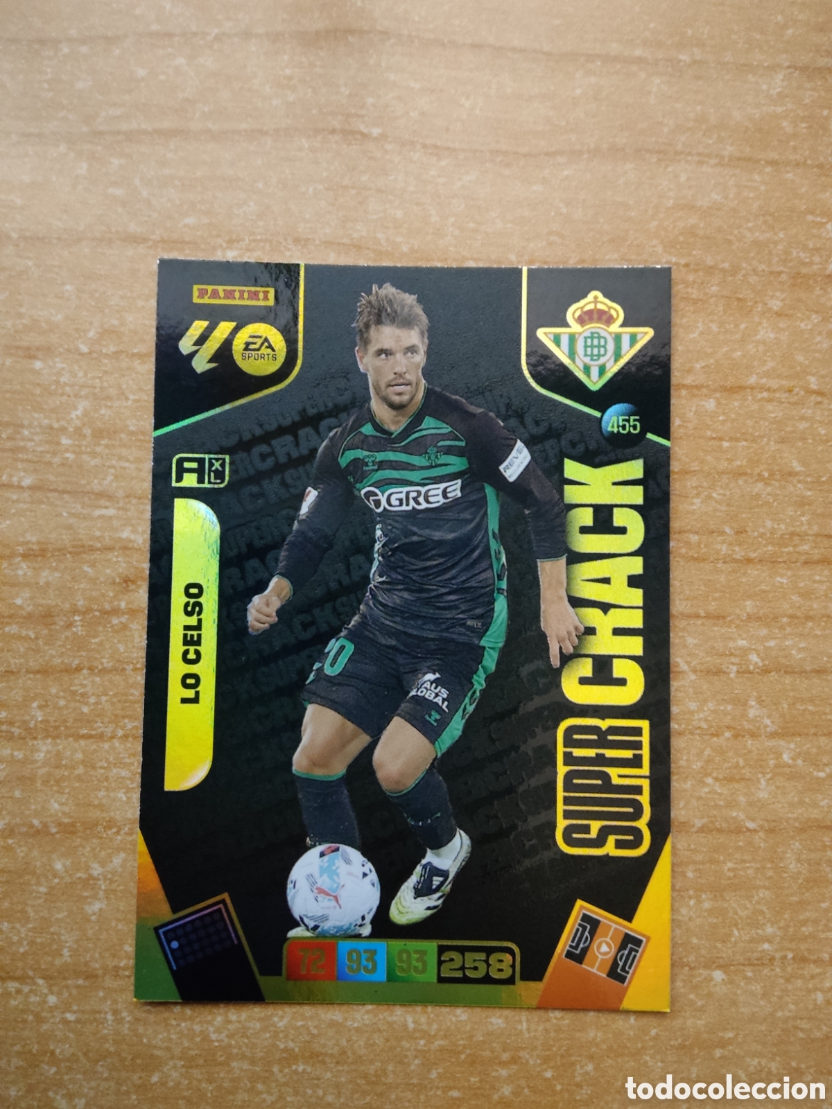 Cromos de f&uacute;tbol: 455 LO CELSO SUPER CRACK REAL BETIS ADRENALYN XL LIGA 2025 2026