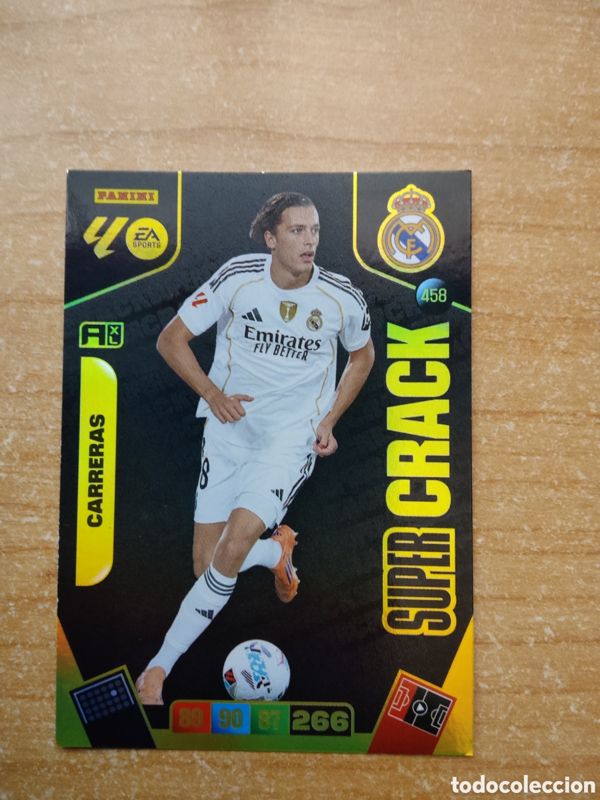 Cromos de f&uacute;tbol: 458 CARRERAS SUPER CRACK REAL MADRID ADRENALYN XL LIGA 2025 2026