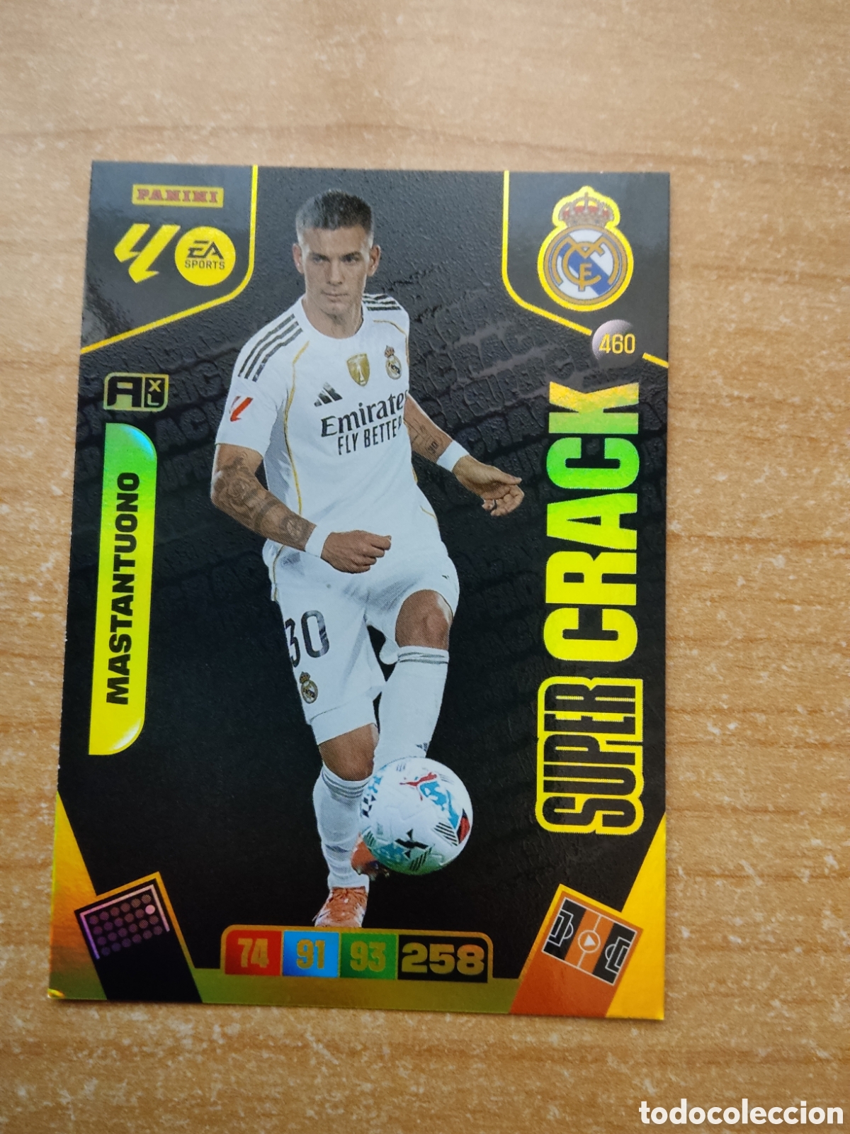 Cromos de f&uacute;tbol: 460 MASTANTUONO SUPER CRACK REAL MADRID ADRENALYN XL LIGA 2025 2026