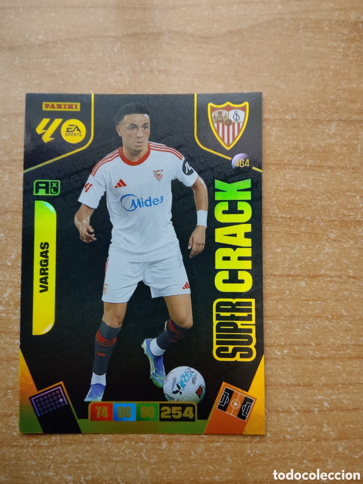 Cromos de f&uacute;tbol: 464 VARGAS SUPER CRACK SEVILLA ADRENALYN XL LIGA 2025 2026