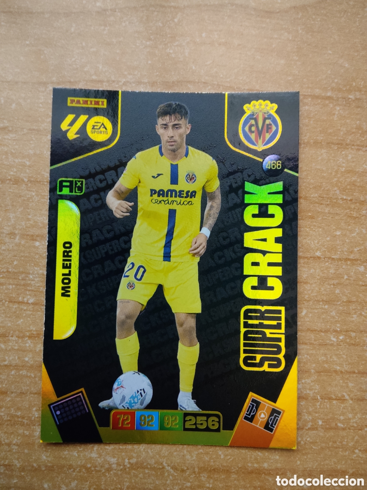 Cromos de f&uacute;tbol: 466 MOLEIRO SUPER CRACK VILLARREAL ADRENALYN XL LIGA 2025 2026