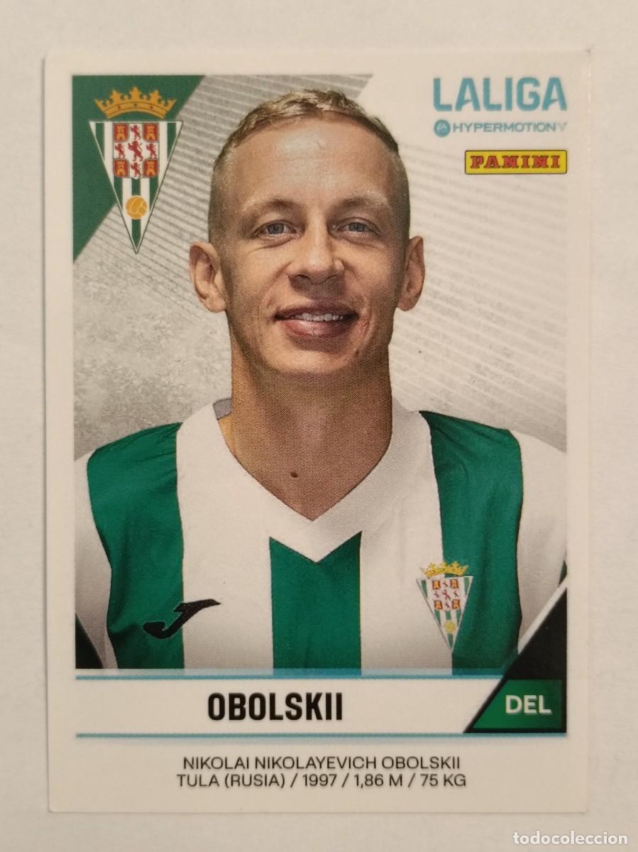 Cromos de f&uacute;tbol: #134B OBOLSKII (CORDOBA C.F.) LIGA HYPERMOTION 24/25 PANINI