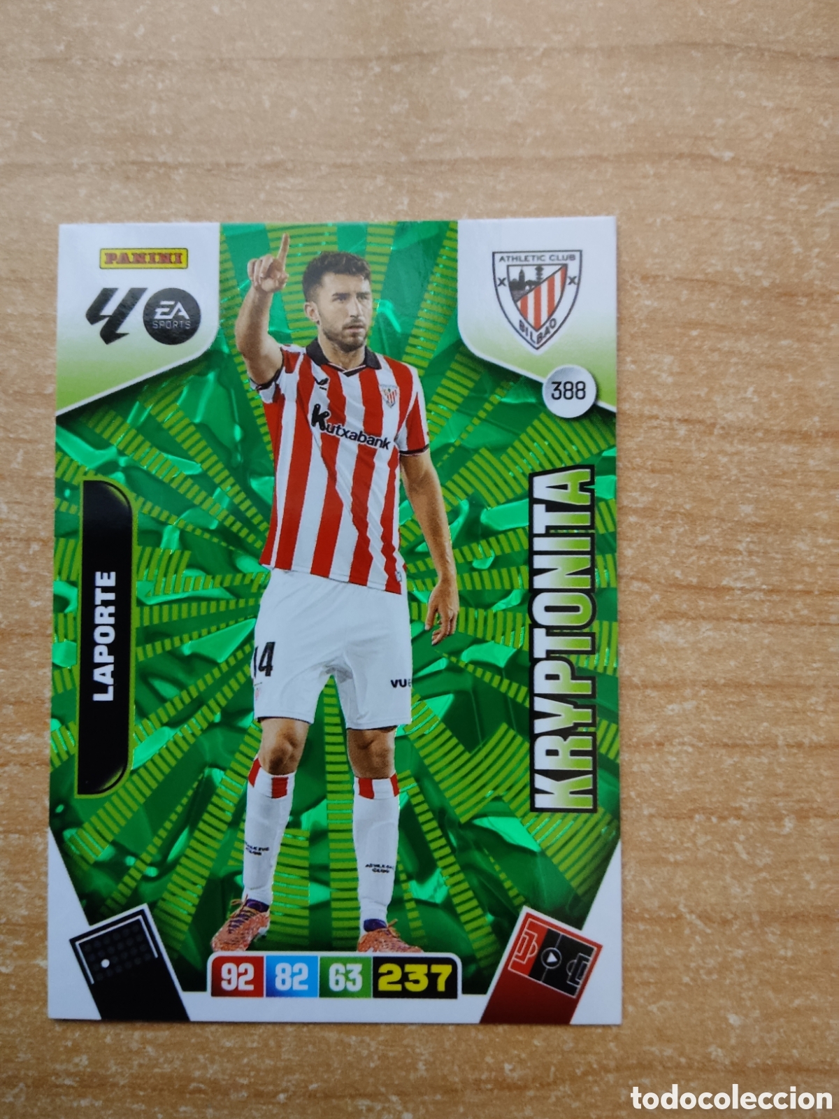 Cromos de f&uacute;tbol: 388 LAPORTE KRYPTONITA ATHLETIC CLUB ADRENALYN XL LIGA 2025 2026