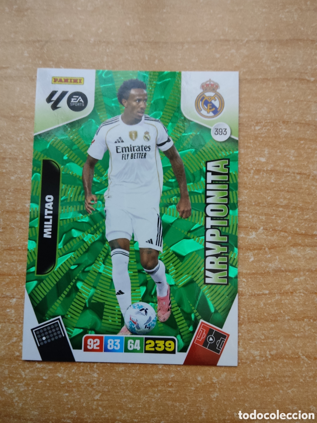 Cromos de f&uacute;tbol: 393 MILITAO KRYPTONITA REAL MADRID ADRENALYN XL LIGA 2025 2026