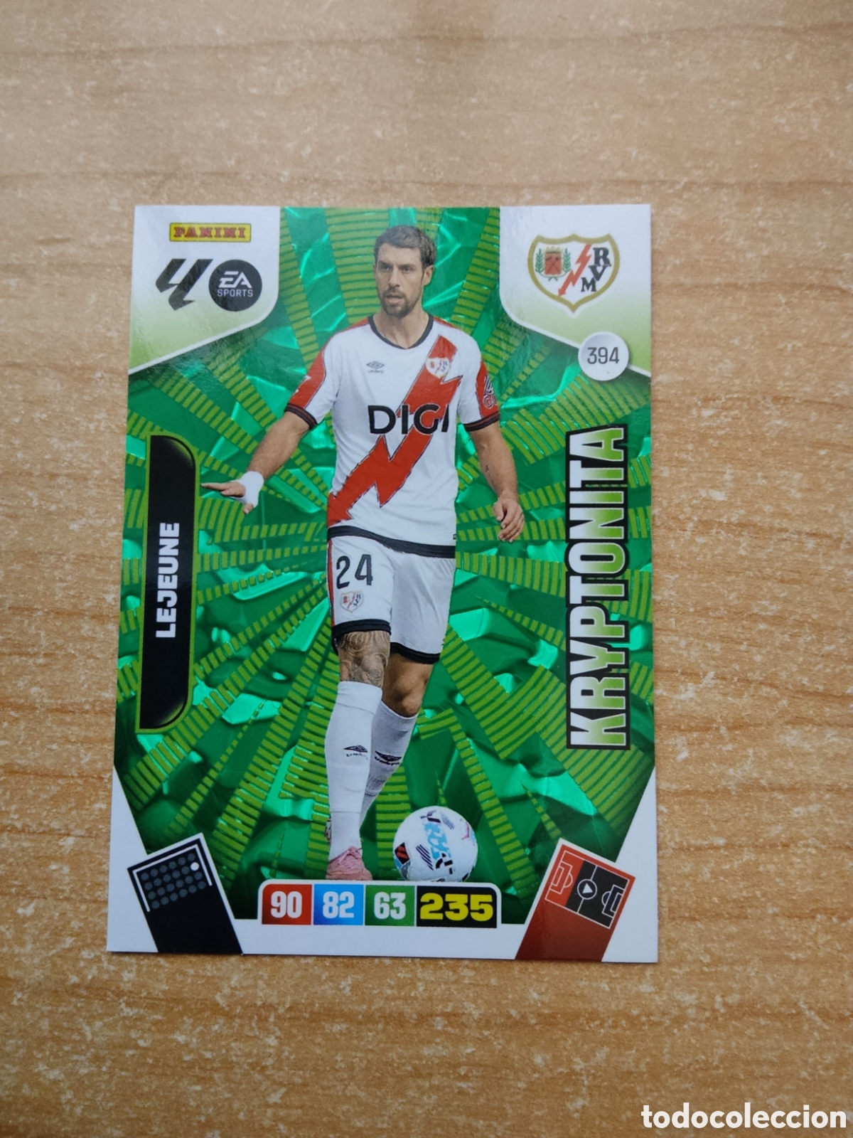 Cromos de f&uacute;tbol: 394 LEJEUNE KRYPTONITA RAYO VALLECANO ADRENALYN XL LIGA 2025 2026