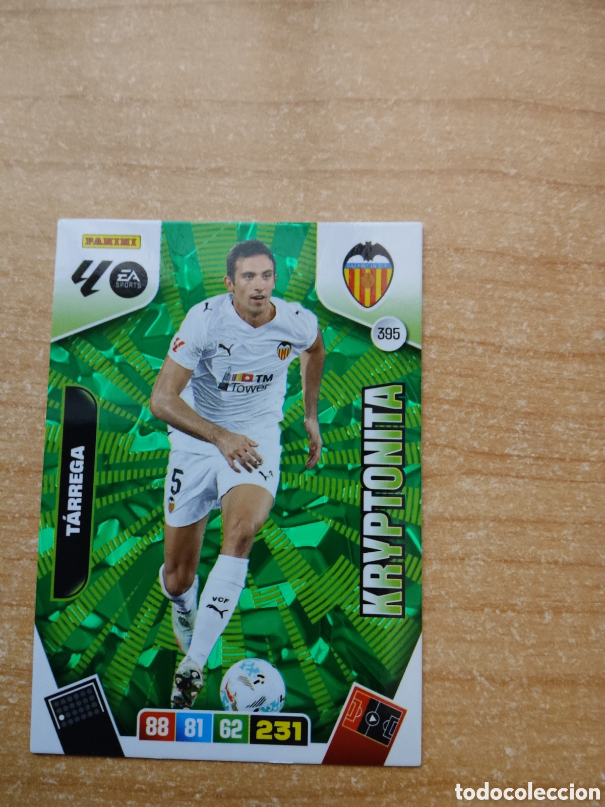 Cromos de f&uacute;tbol: 395 TARREGA KRYPTONITA VALENCIA ADRENALYN XL LIGA 2025 2026
