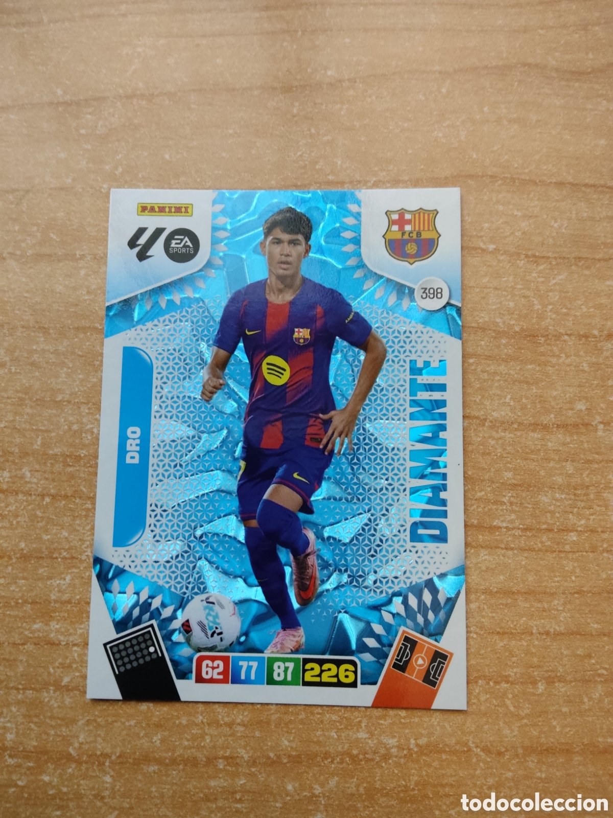 Cromos de f&uacute;tbol: 398 DRO DIAMANTE BARCELONA ADRENALYN XL LIGA 2025 2026