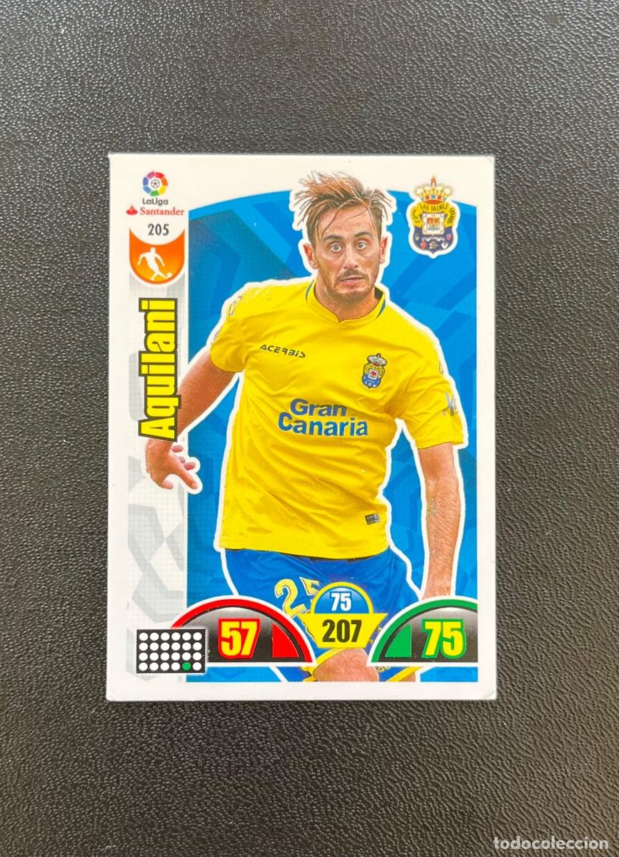Cromos de f&uacute;tbol: 205 AQUILANI UD LAS PALMAS ADRENALYN 2017 2018 CROMO PANINI LA LIGA SANTANDER 17 18