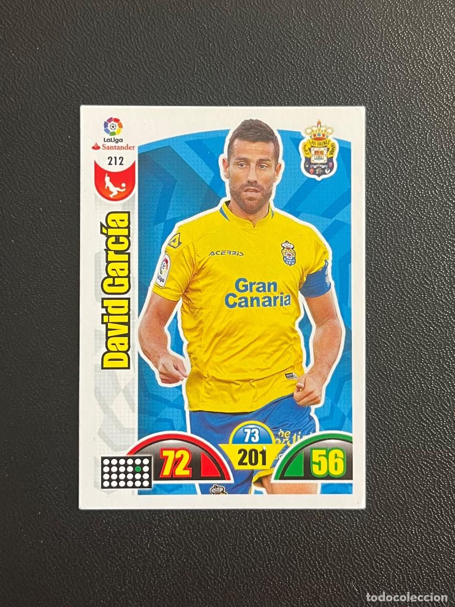 Cromos de f&uacute;tbol: 212 DAVID GARC&Iacute;A UD LAS PALMAS ADRENALYN 2017 2018 CROMO PANINI LA LIGA SANTANDER 17 18