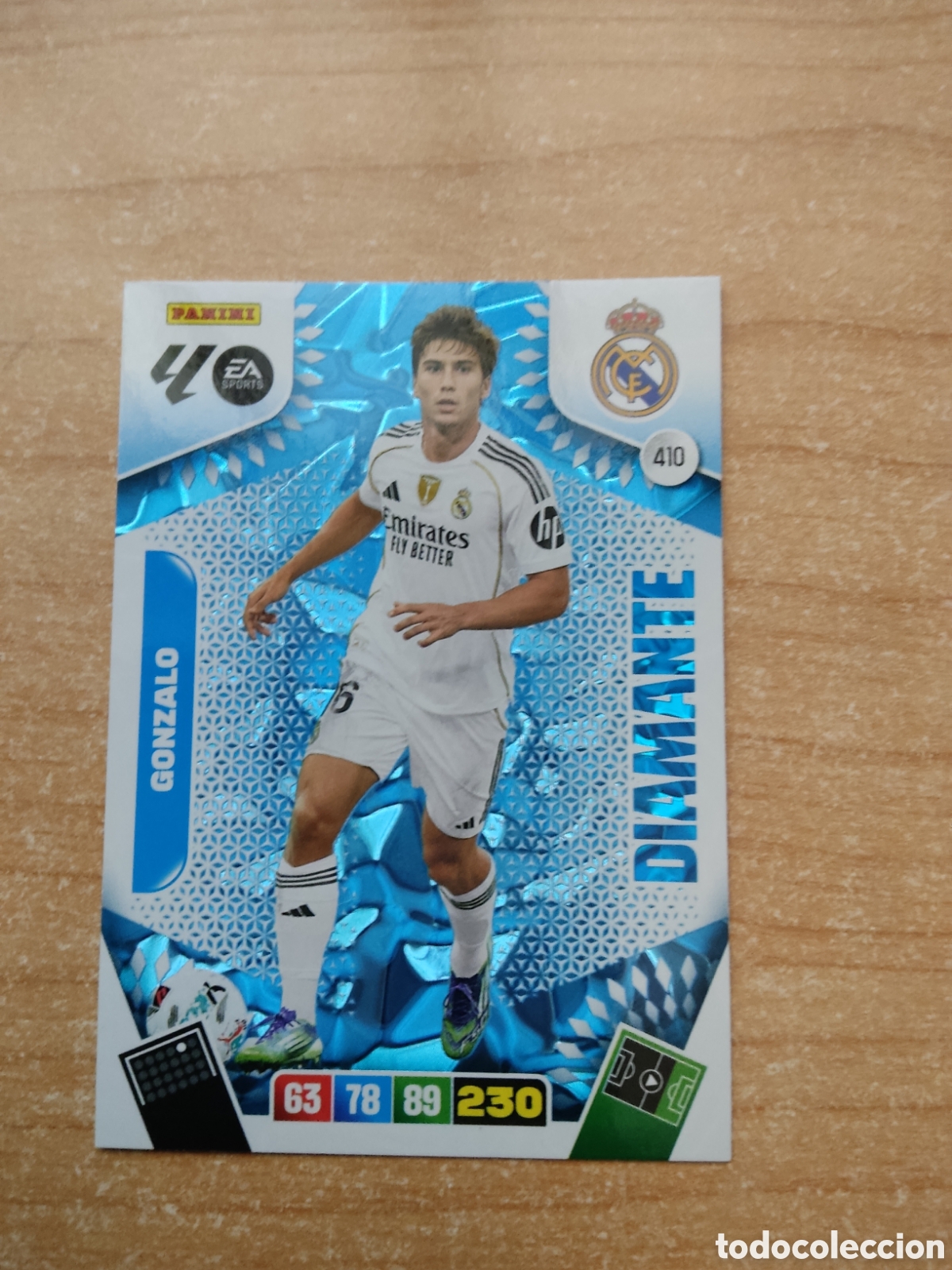 Cromos de f&uacute;tbol: 410 GONZALO DIAMANTE REAL MADRID ADRENALYN XL LIGA 2025 2026