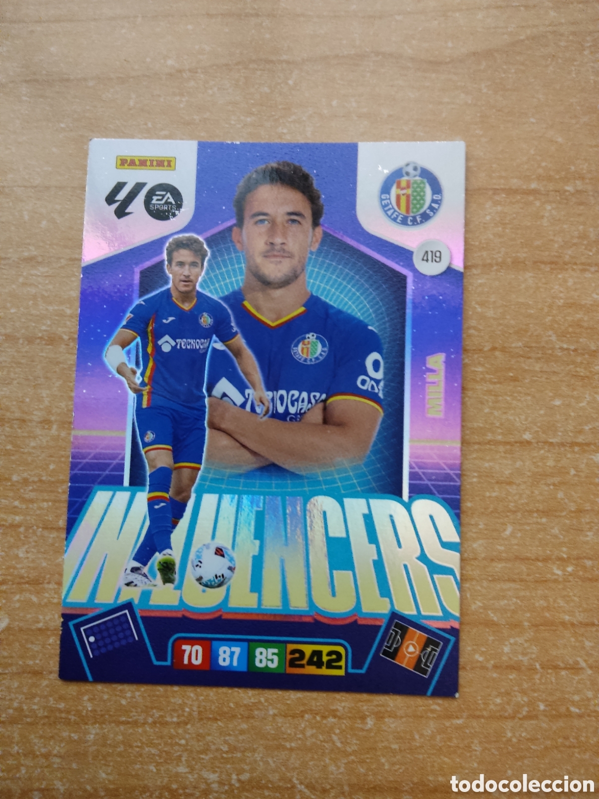 Cromos de f&uacute;tbol: 419 MILLA GETAFE INFLUENCERS ADRENALYN XL LIGA 2025 2026