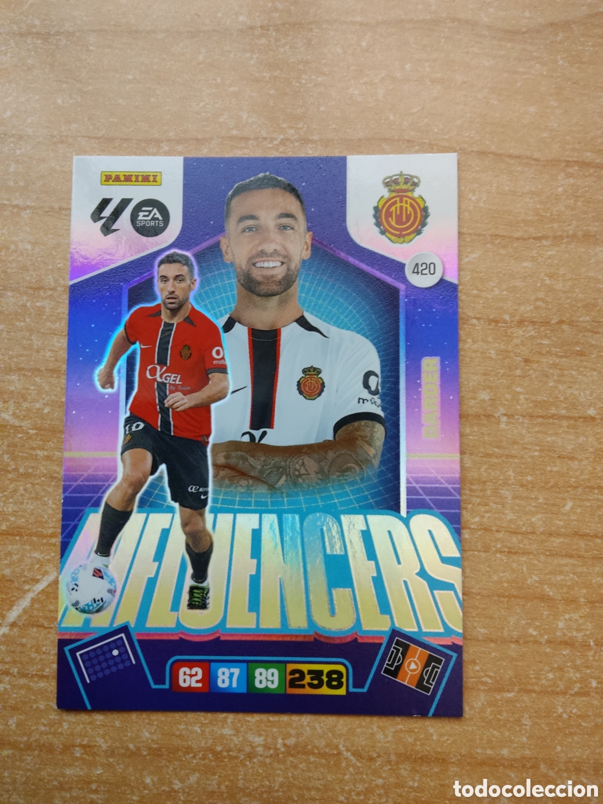 Cromos de f&uacute;tbol: 420 DARDER MALLORCA INFLUENCERS ADRENALYN XL LIGA 2025 2026