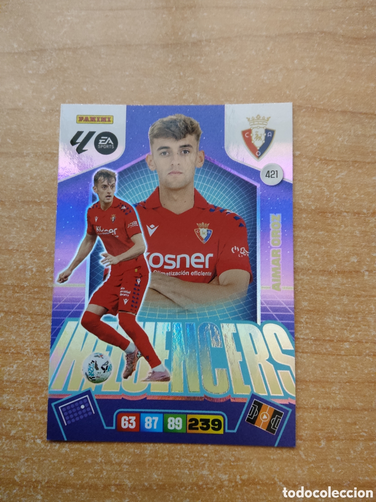 Cromos de Futebol: 421 AIMAR OROZ OSASUNA INFLUENCERS ADRENALYN XL LIGA 2025 2026