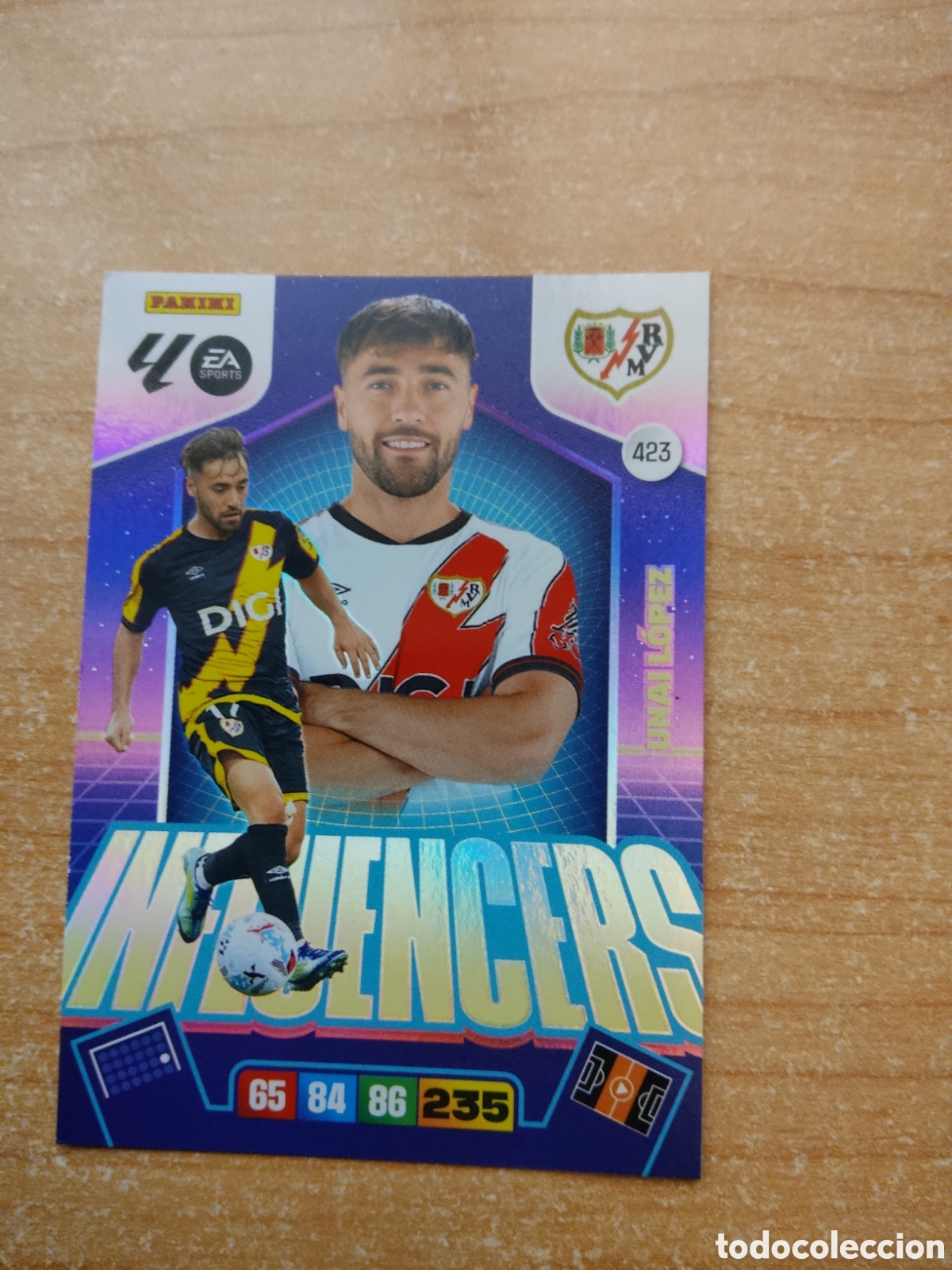 Football Stickers: 423 UNAI LOPEZ RAYO VALLECANO INFLUENCERS ADRENALYN XL LIGA 2025 2026