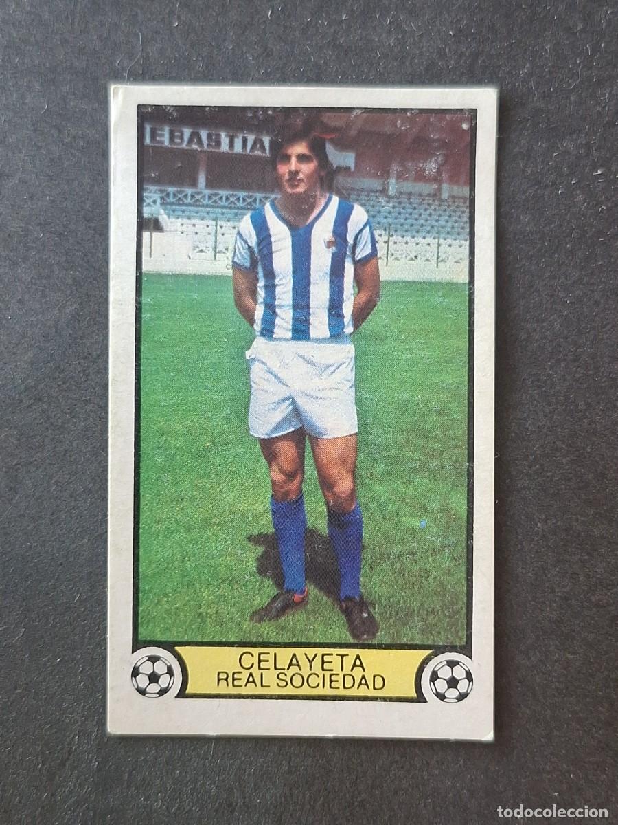 Cromos de f&uacute;tbol: L3 CELAYETA REAL SOCIEDAD LIGA ESTE 1979 1980 79 80 DESPEGADO RECUPERADO