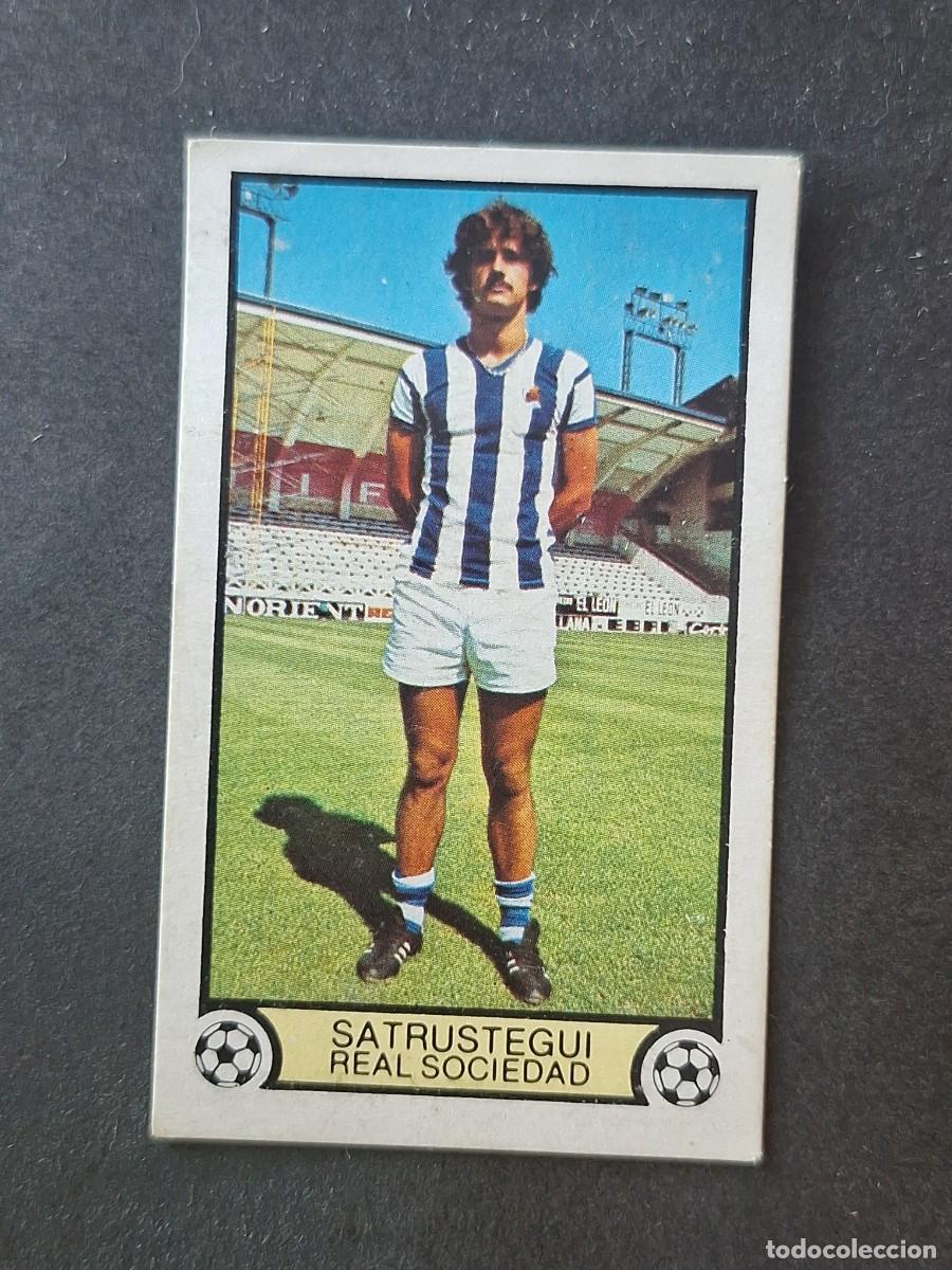 Cromos de f&uacute;tbol: L3 SATRUSTEGUI REAL SOCIEDAD LIGA ESTE 1979 1980 79 80 DESPEGADO RECUPERADO