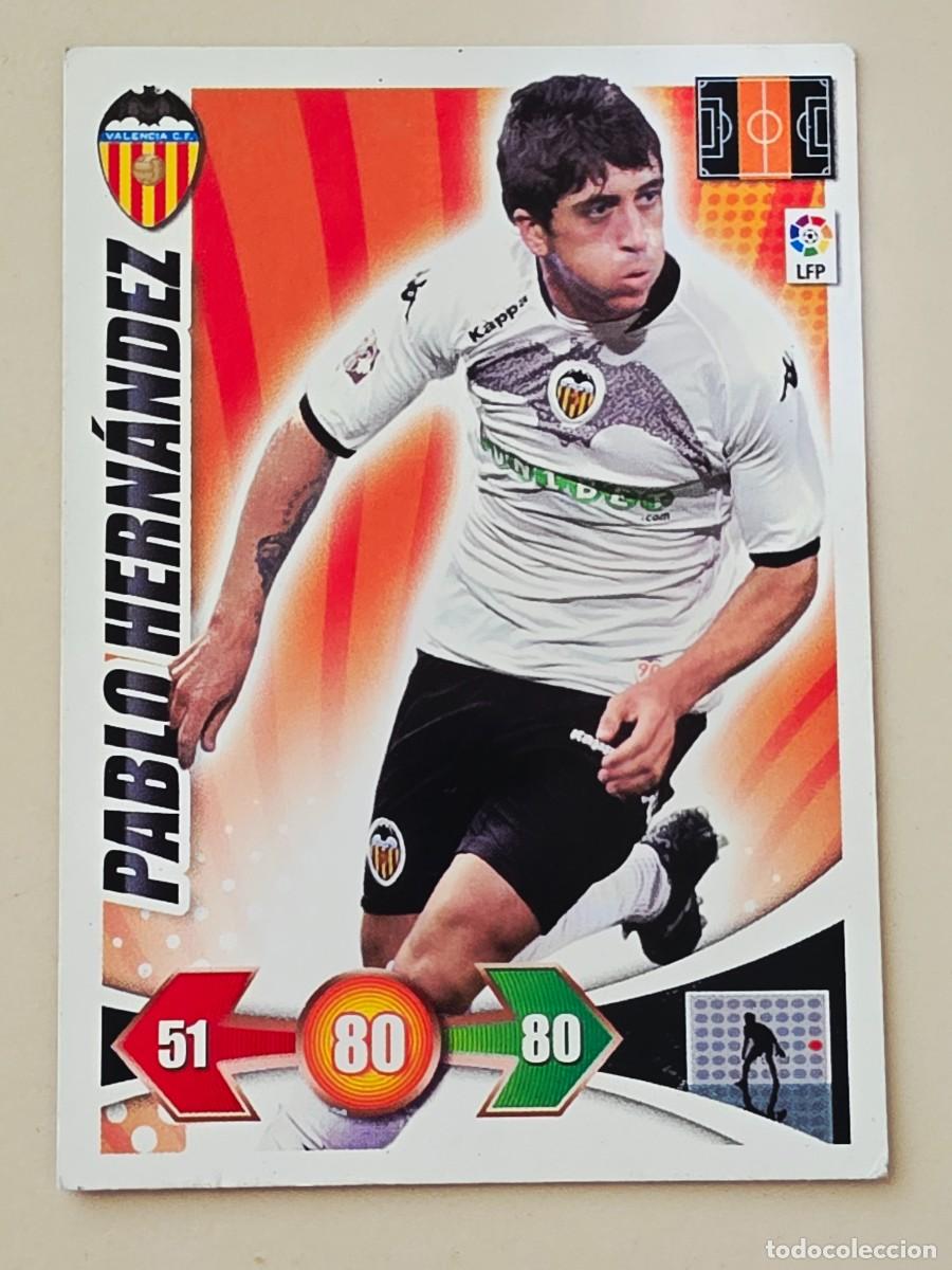 Cromos de f&uacute;tbol: 283 Pablo Hern&aacute;ndez, Valencia CF, Panini Adrenalyn XL 2009 2010 09 10
