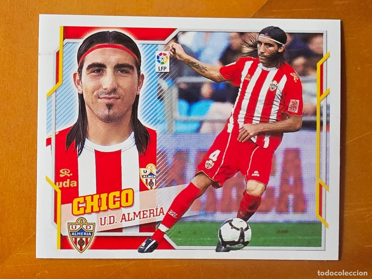 Cromos de f&uacute;tbol: 6 B Chico Flores, UD Almer&iacute;a, Panini Ediciones Liga Este 2010 2011 10 11 sin pegar