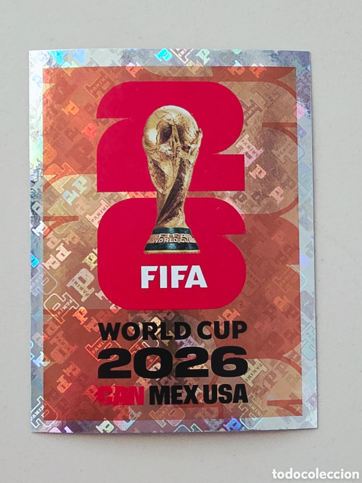 Fu&szlig;ball-Sticker: FWC 6 Emblema logo rojo CAN Canad&aacute;, Panini FIFA World Cup Mundial 2026 Sticker