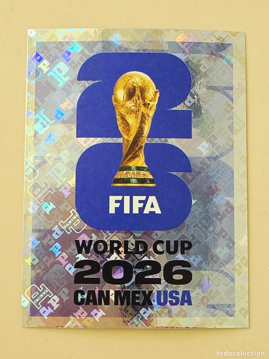 Fu&szlig;ball-Sticker: FWC 8 Emblema logo azul USA Estados Unidos, Panini FIFA World Cup Mundial 2026 Sticker