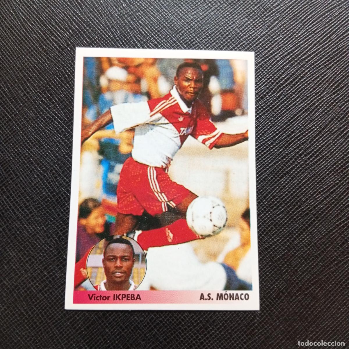 Fu&szlig;ball-Sticker: 175 IKPEBA MONACO PANINI 1996 1997 LOS MEJORES EQUIPOS DE EUROPA 96 97 SIN PEGAR A62 PG181 B