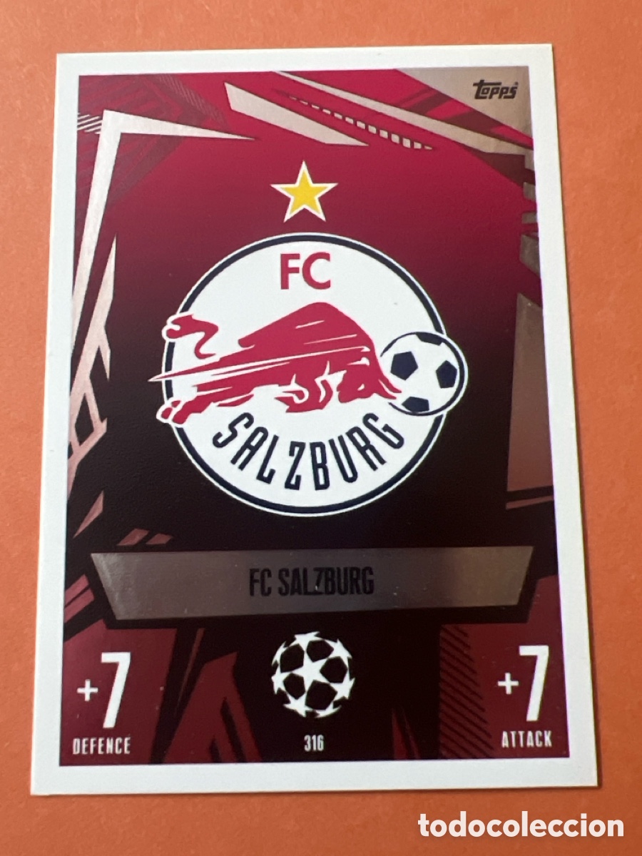 Cromos de f&uacute;tbol: E1545. 316 FC SALZBURG MATCH ATTAX 2023 2024 TOPPS ESCUDO
