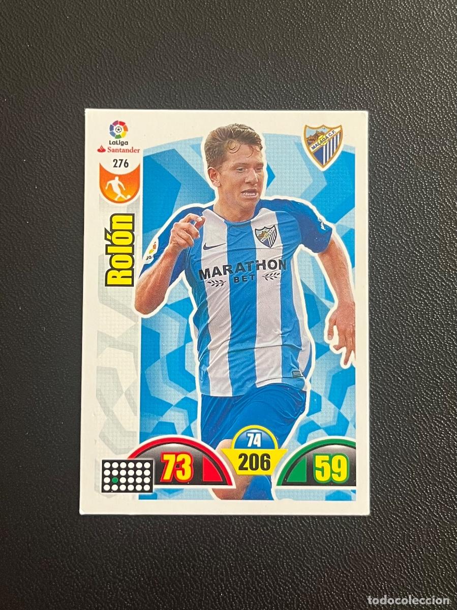Cromos de f&uacute;tbol: 276 ROL&Oacute;N M&Aacute;LAGA CF ADRENALYN 2017 2018 CROMO PANINI LA LIGA SANTANDER 17 18