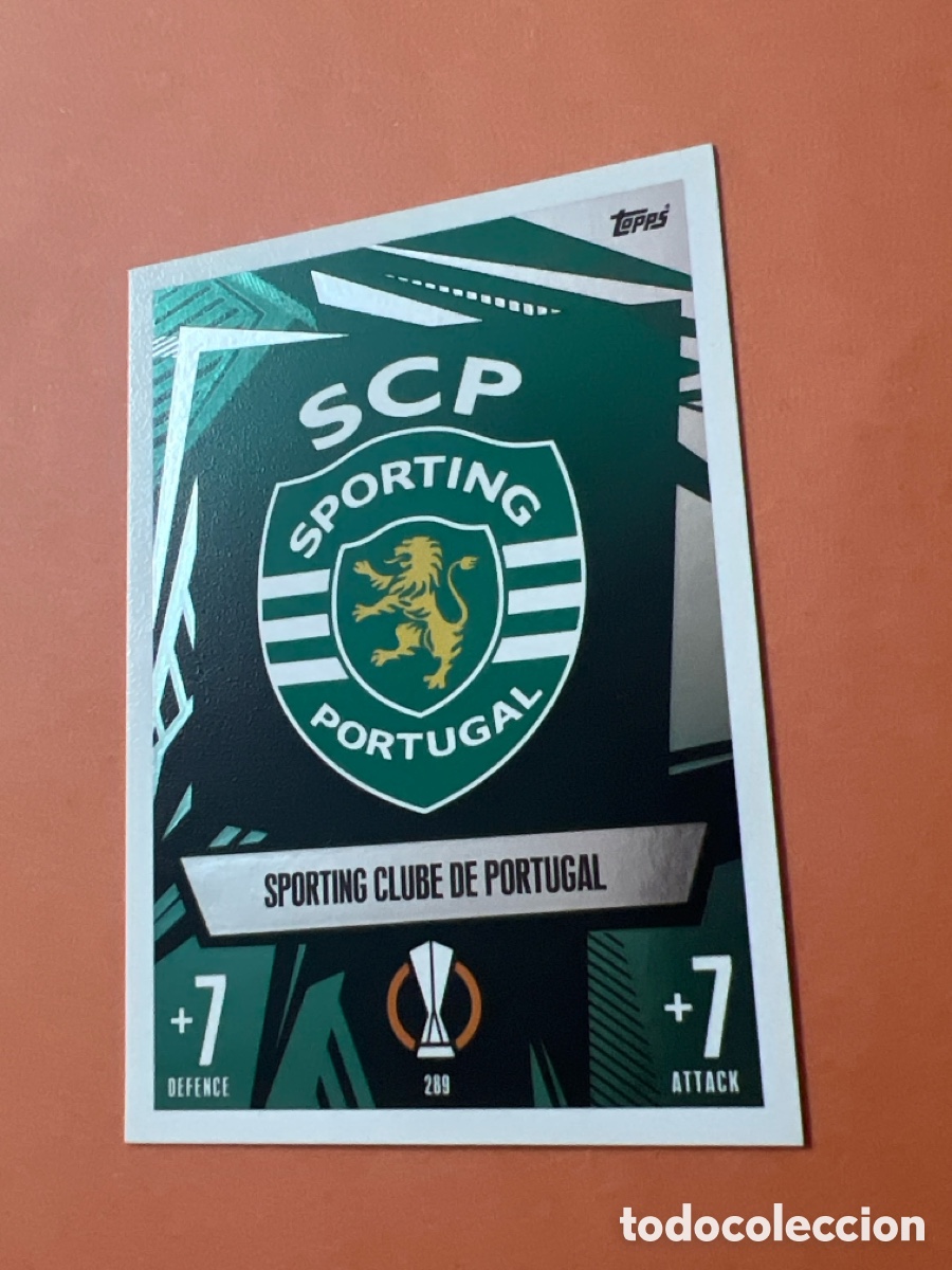 Cromos de f&uacute;tbol: E1546. 289 ESCUDO SPORTING PORTUGAL TOPPS MATCH ATTAX CHAMPIONS LEAGUE 2023 2024 23 24