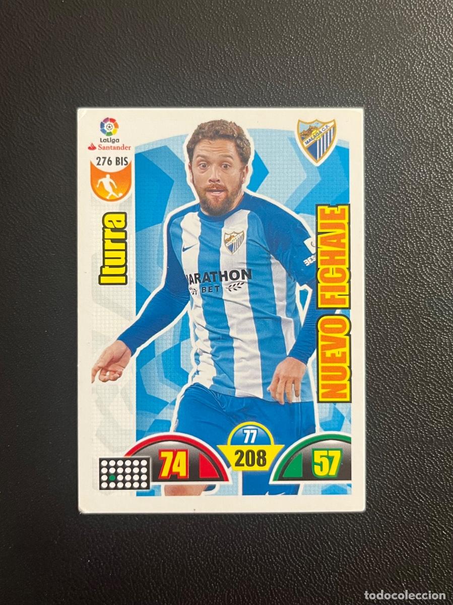 Cromos de f&uacute;tbol: 276 BIS ITURRA NUEVO FICHAJE M&Aacute;LAGA CF ADRENALYN 2017 2018 CROMO PANINI LA LIGA SANTANDER 17 18