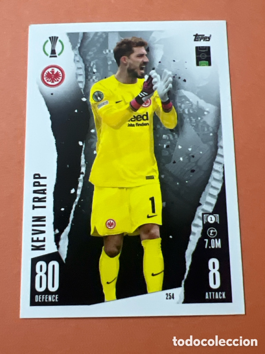 Football Stickers: E1548. 254 KEVIN TRAPP EINTRACHT FRANKFURT MATCH ATTAX 2023 2024 TOPPS