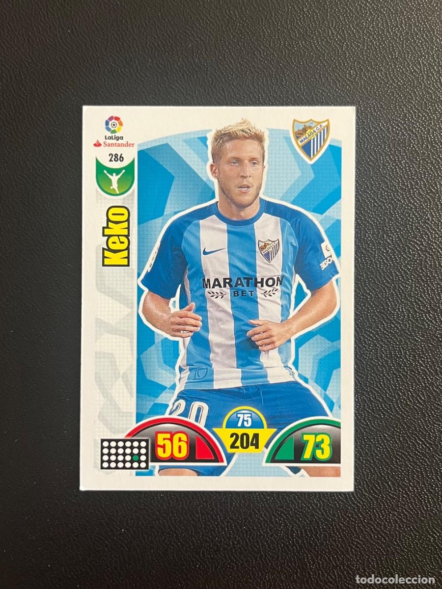 Cartes &agrave; collectionner de Football: 286 KEKO M&Aacute;LAGA CF ADRENALYN 2017 2018 CROMO PANINI LA LIGA SANTANDER 17 18