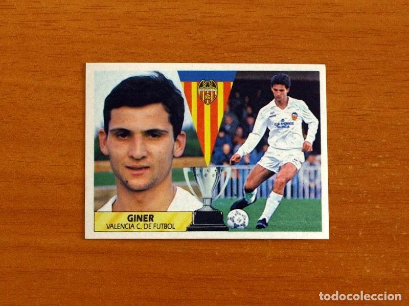 Cromos de f&uacute;tbol: Valencia - Giner - Ediciones Este Liga 1987-1988, 87-88 - Cromo Nunca pegado