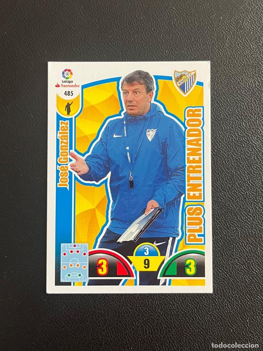 Cromos de f&uacute;tbol: 485 JOS&Eacute; GONZ&Aacute;LEZ M&Aacute;LAGA CF PLUS ENTRENADOR ADRENALYN 2017 2018 CROMO PANINI LA LIGA SANTANDER 17 18