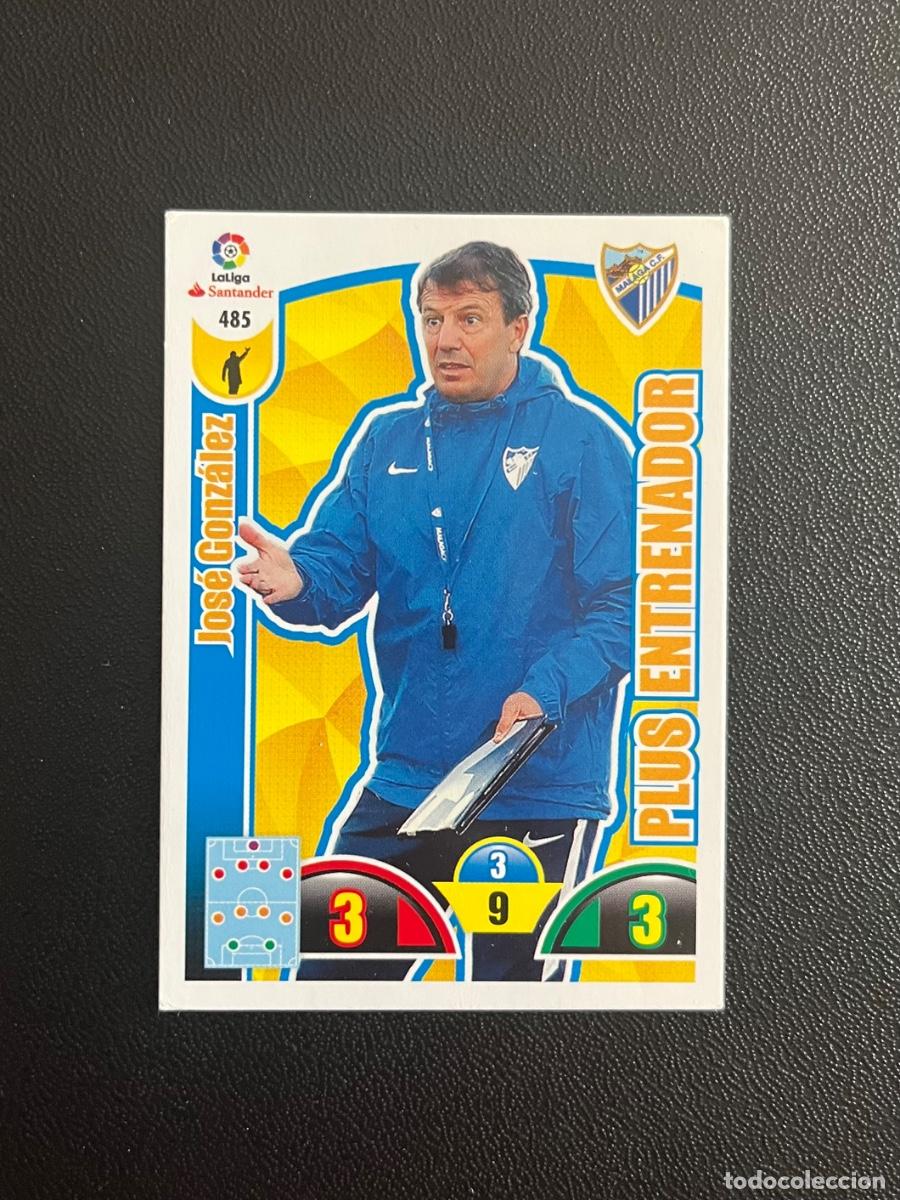 Cromos de f&uacute;tbol: 485 JOS&Eacute; GONZ&Aacute;LEZ M&Aacute;LAGA CF PLUS ENTRENADOR ADRENALYN 2017 2018 CROMO PANINI LA LIGA SANTANDER 17 18