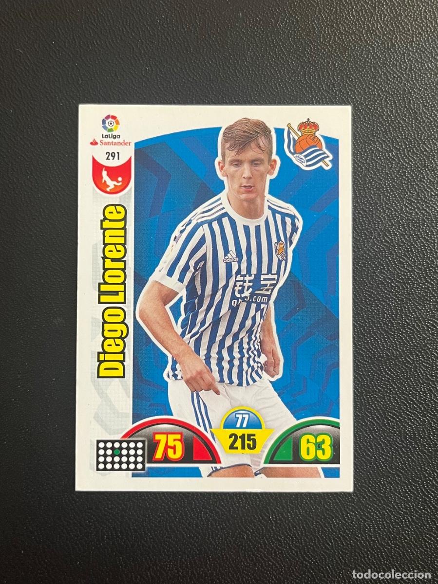 Cromos de f&uacute;tbol: 291 DIEGO LLORENTE REAL SOCIEDAD ADRENALYN 2017 2018 CROMO PANINI LA LIGA SANTANDER 17 18
