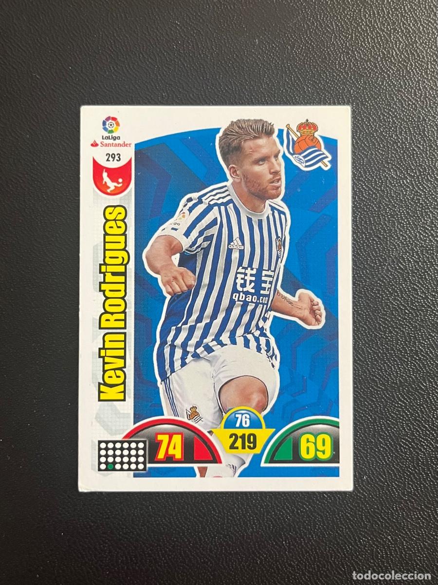 Cromos de f&uacute;tbol: 293 KEVIN RODRIGUES REAL SOCIEDAD ADRENALYN 2017 2018 CROMO PANINI LA LIGA SANTANDER 17 18
