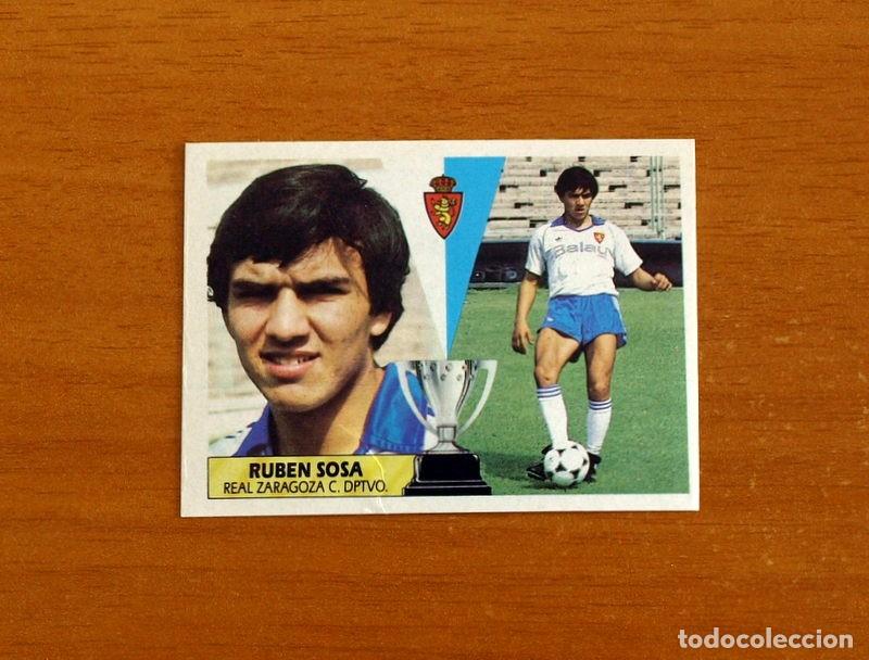 Cromos de f&uacute;tbol: Real Zaragoza - Rub&eacute;n Sosa - Ediciones Este Liga 1987-1988, 87-88 - Cromo Nunca pegado