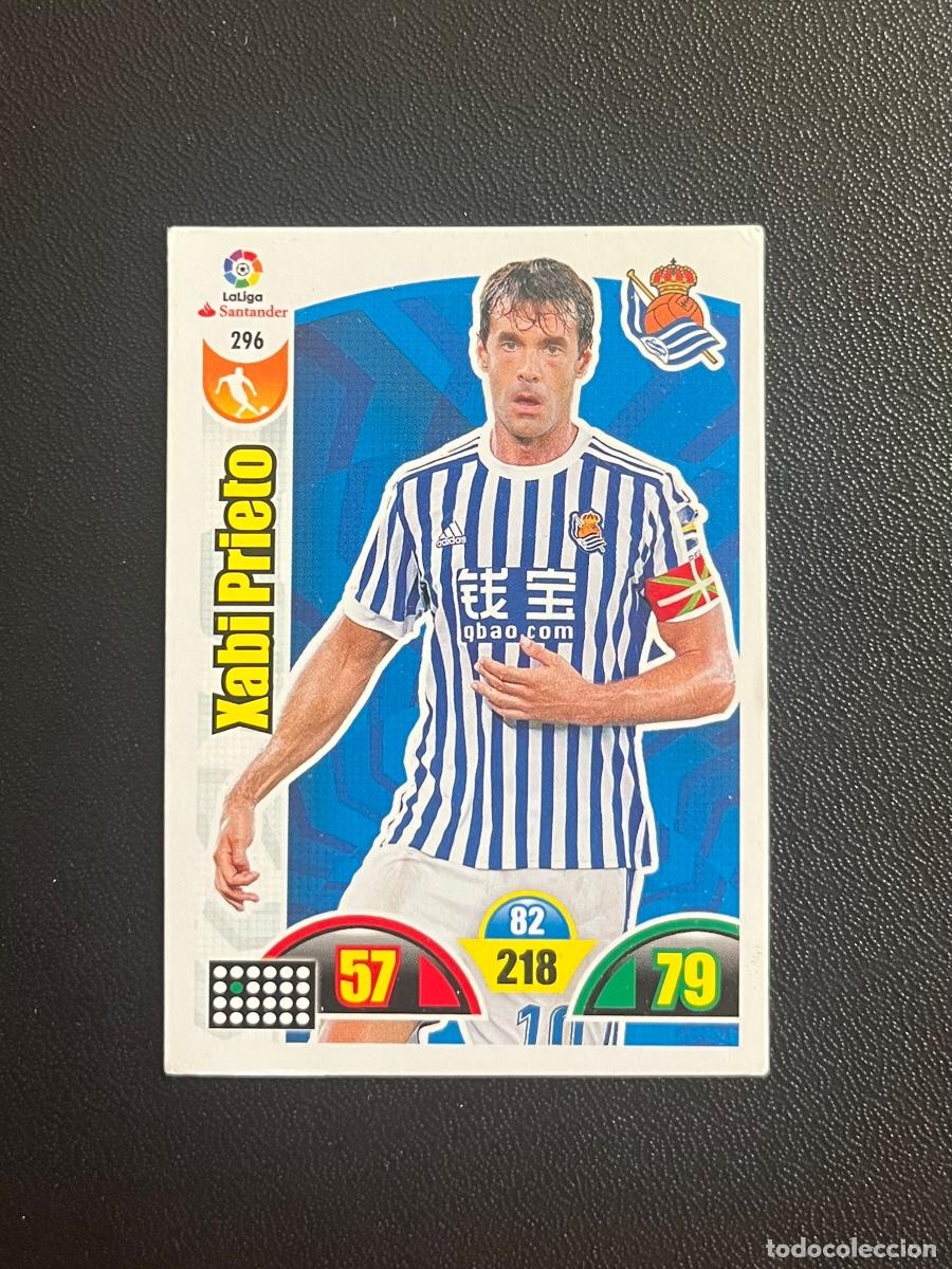 Cromos de f&uacute;tbol: 296 XABI PRIETO REAL SOCIEDAD ADRENALYN 2017 2018 CROMO PANINI LA LIGA SANTANDER 17 18