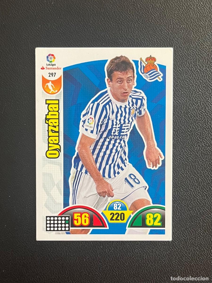 Cromos de f&uacute;tbol: 297 MIKEL OYARZ&Aacute;BAL REAL SOCIEDAD ADRENALYN 2017 2018 CROMO PANINI LA LIGA SANTANDER 17 18