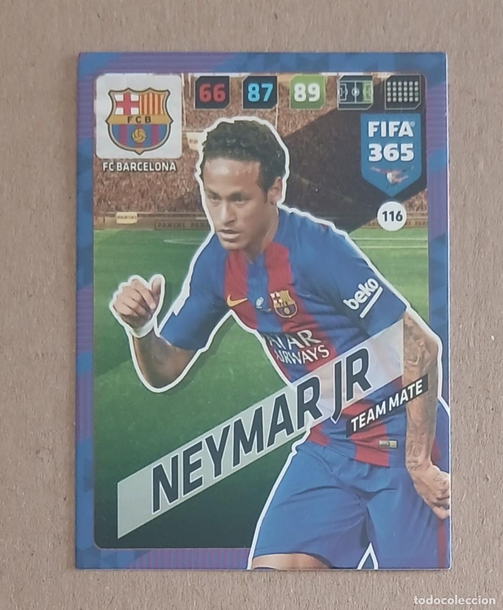 Cromos de Futebol: CROMO n&ordm; 116 NEYMAR BARCELONA ADRENALYN XL FIFA 365 2017-2018. Nuevo de sobre.