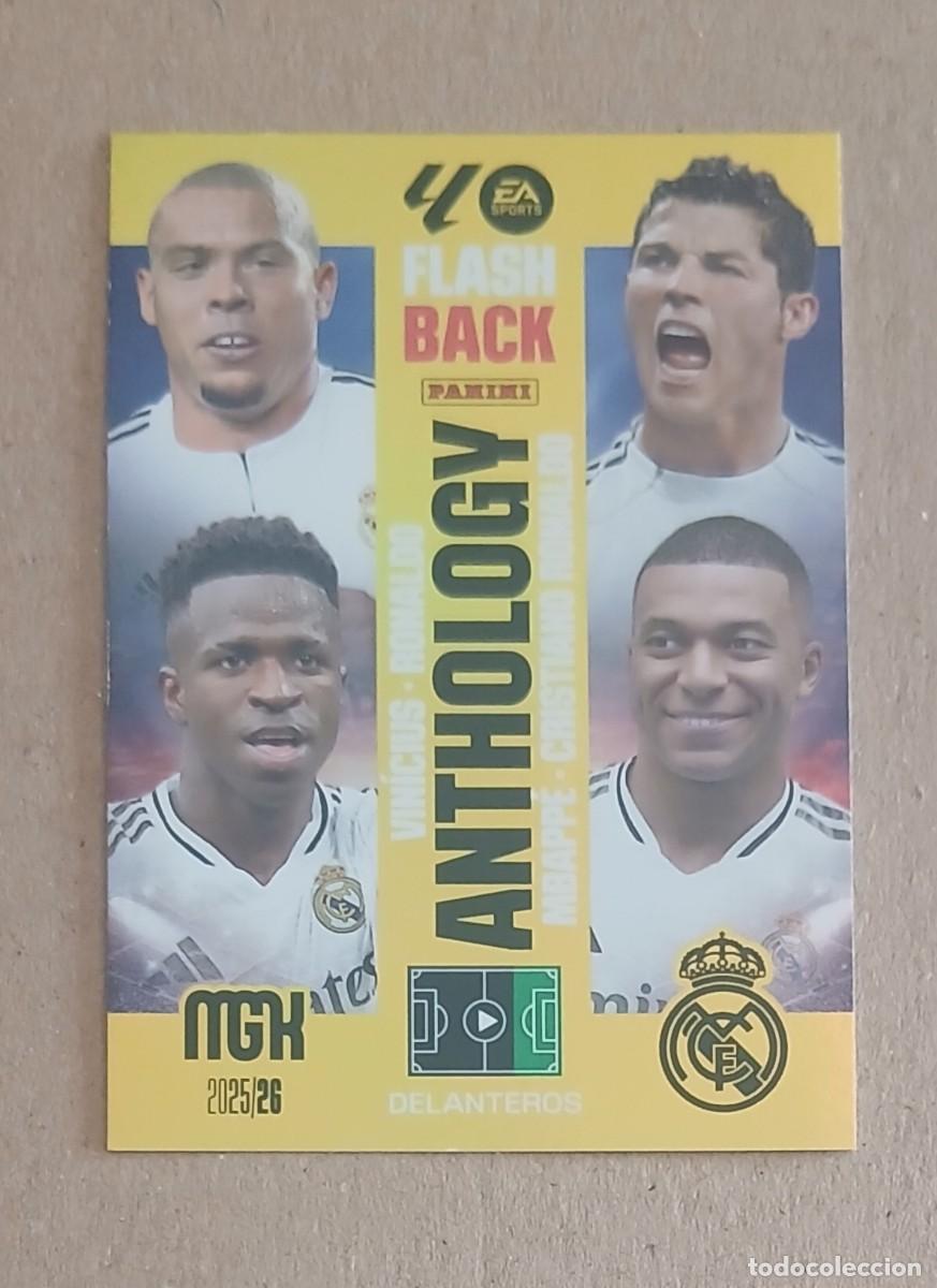 Cartes &agrave; collectionner de Football: CROMO n&ordm; 440 ANTHOLOGY FLASH BACK REAL MADRID MEGACRACKS 2025-2026. Nuevo de sobre.
