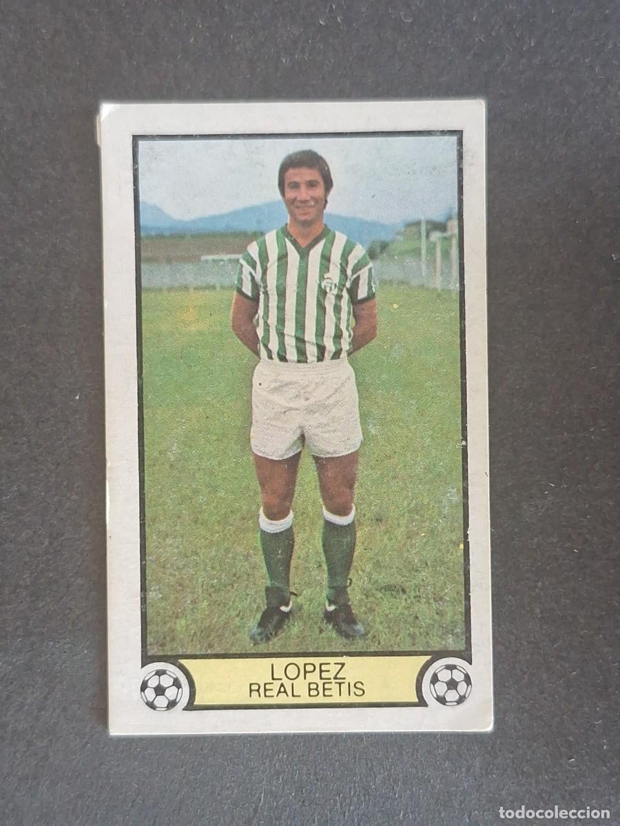 Cromos de f&uacute;tbol: L3 LOPEZ REAL BETIS BALOMPIE LIGA ESTE 1979 1980 79 80 DESPEGADO RECUPERADO