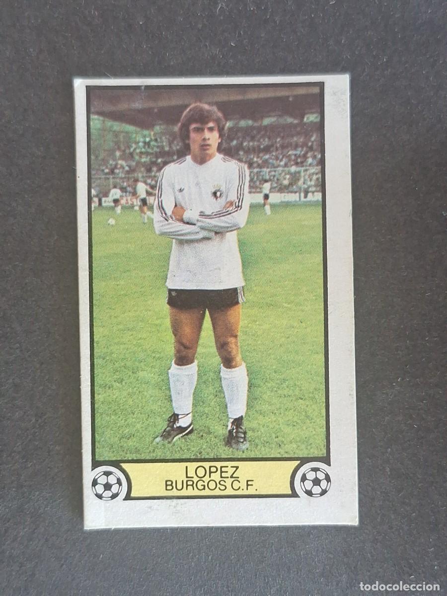 Cromos de f&uacute;tbol: L3 LOPEZ BURGOS C. F. LIGA ESTE 1979 1980 79 80 DESPEGADO RECUPERADO